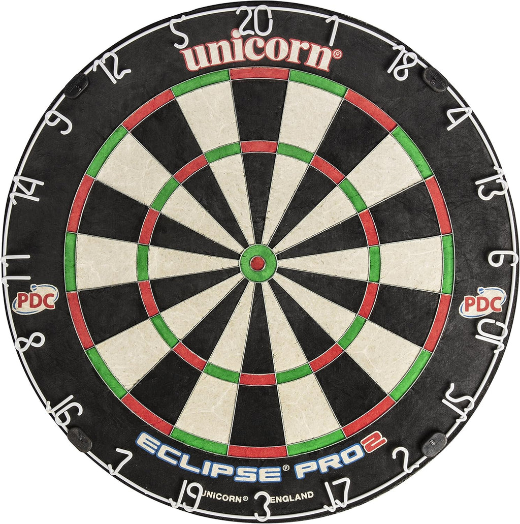 Dartboard | Striker/Eclipse Pro/Pro 2 | Ultra-Visible Number Ring & Spider | Championship Quality Sisal Bristle | Staple-Free Construction